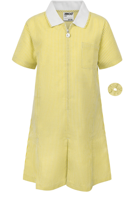 Warren Yellow Gingham Dress- Nursery to Reception - Uniformwise Schoolwear