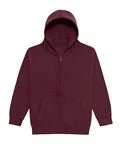 Woodside Academy Unisex Burgandy Zoodie with Logo - Uniformwise Schoolwear