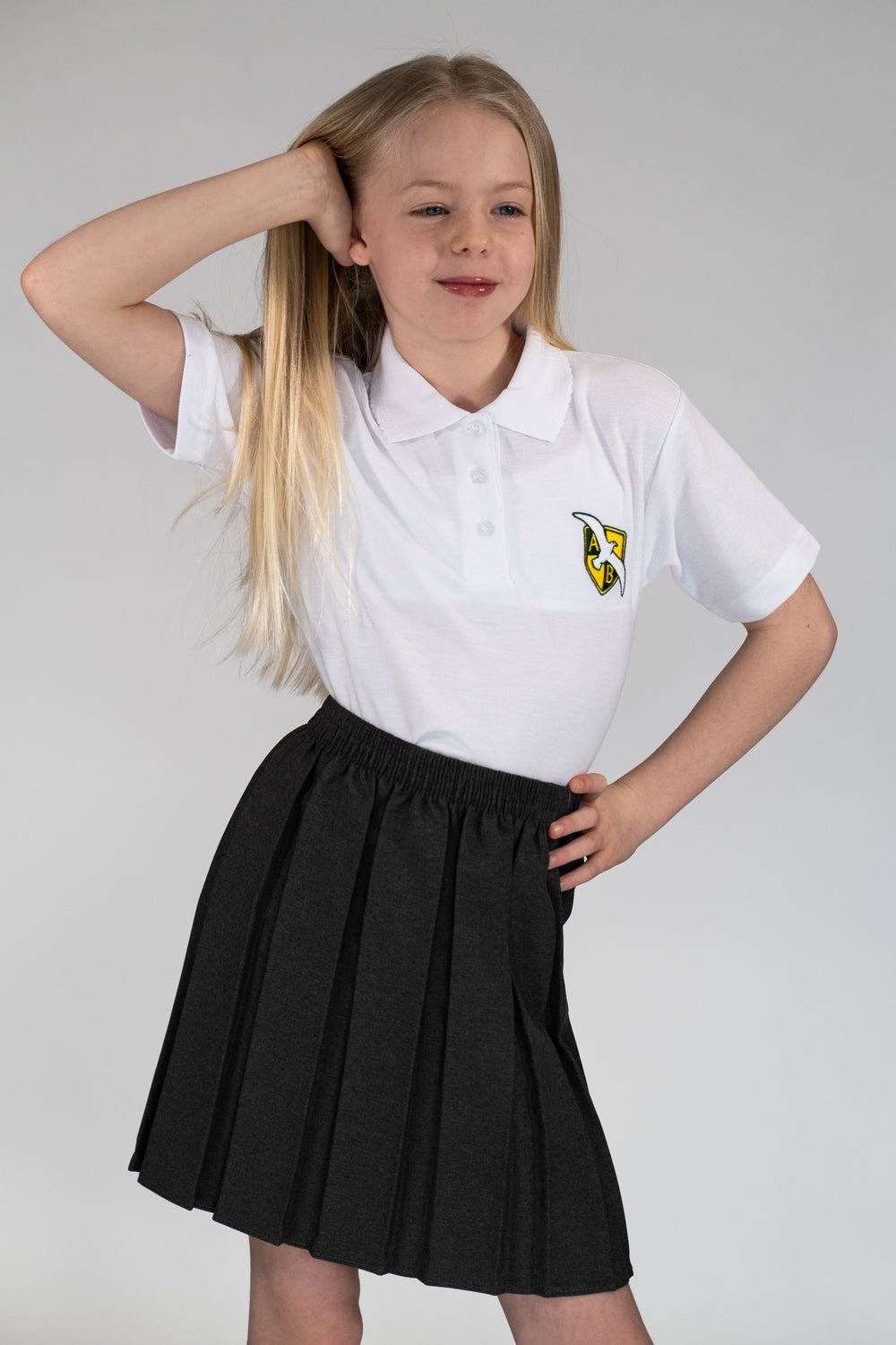 Girls Frilly Polo Shirt Arthur Bugler Primary School