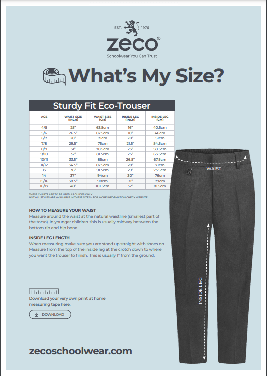 Boys trousers -Sturdy fit - Navy - Uniformwise Schoolwear