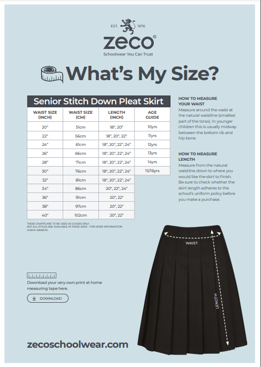 Thames Park Skirt - Uniformwise Schoolwear