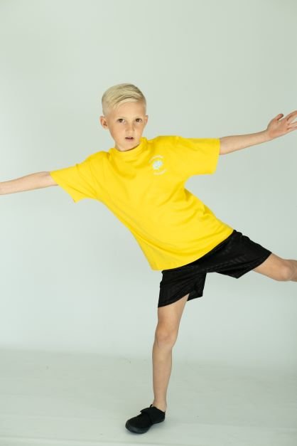 Woodside PE T-shirt YELLOW - Uniformwise Schoolwear