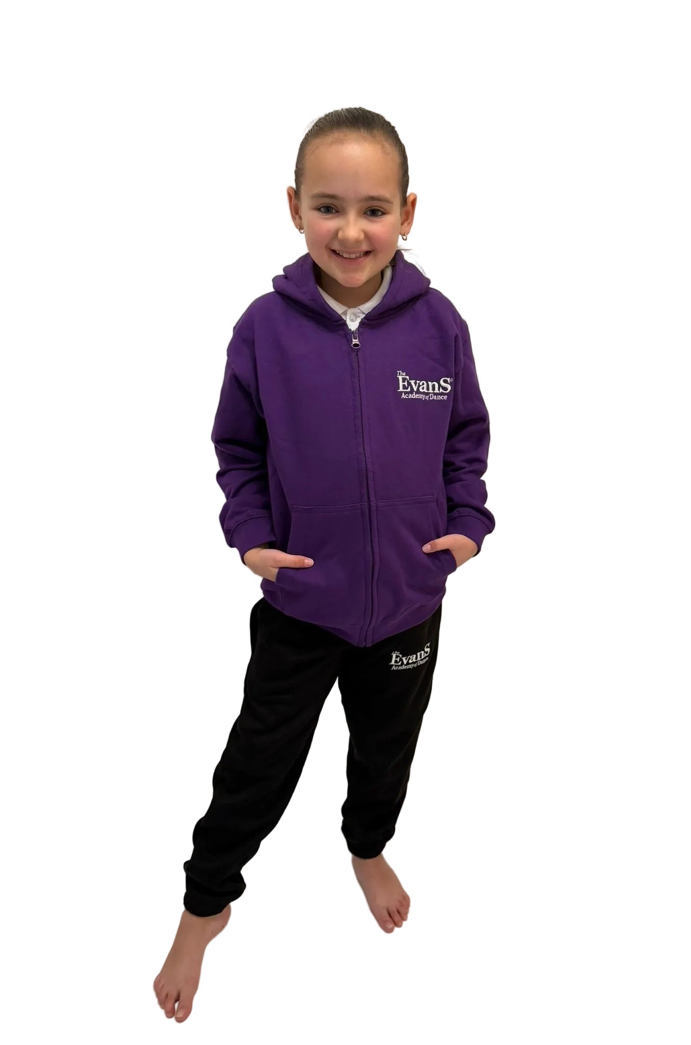 Evans unisex kids purple Zoodie personalised (FIRST NAME ONLY) - Uniformwise Schoolwear