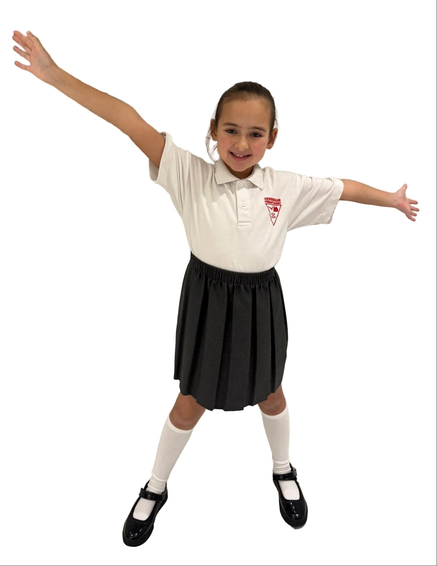 Herringham Primary Academy White Polo With Logo - Uniformwise Schoolwear