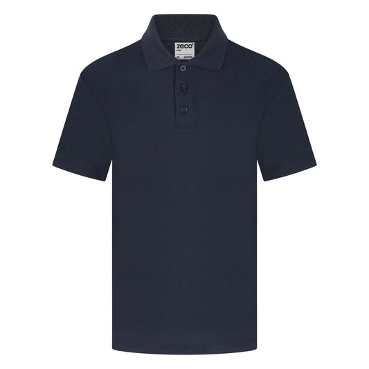 Lansdowne Primary Academy Navy PE Polo with logo - Uniformwise Schoolwear