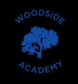 New Woodside Academy Black Pe Top with Blue Logo - Uniformwise Schoolwear