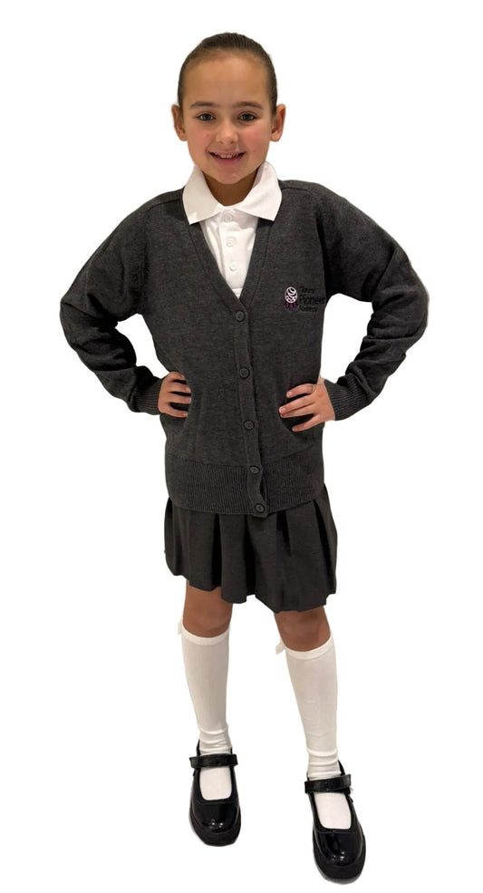 Tilbury Pioneer Academy Knitted Cardigan With Logo - Uniformwise Schoolwear