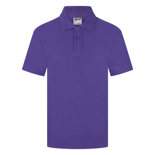 Tilbury Pionner Academy Purple PE Polo With Logo - Uniformwise Schoolwear