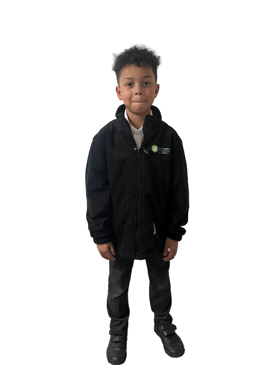 Whitmore Primary Black School Fleece with logo - Uniformwise Schoolwear
