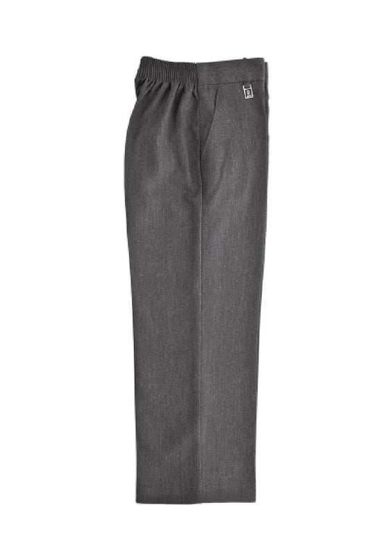 1/2 Elastic Pull-up Trouser - Grey - Uniformwise Schoolwear