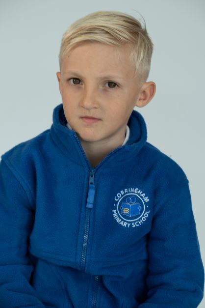 Corringham Primary Blue Fleece Jacket - Uniformwise Schoolwear