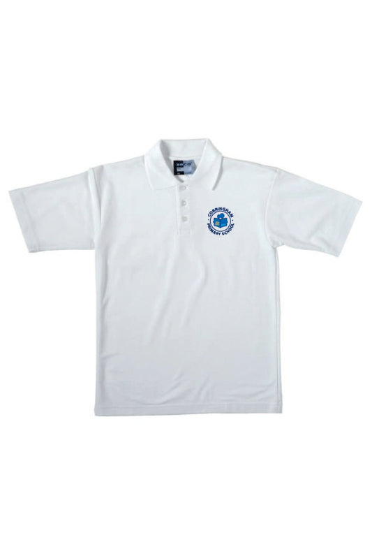Corringham Primary White Nursery Polo Shirt - Uniformwise Schoolwear