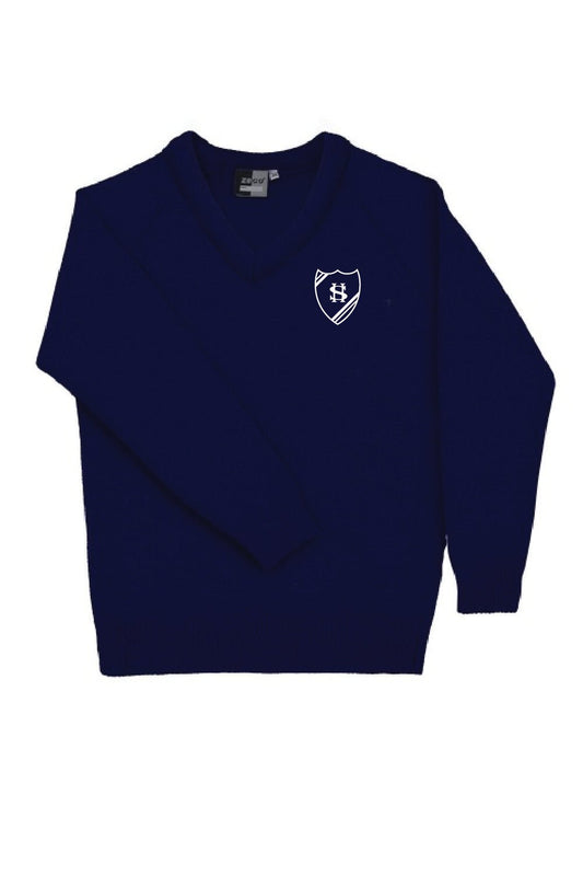 Somers Heath V-Neck Knitted Jumper - Years 3-6 - Uniformwise Schoolwear