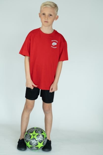 Woodside PE T-shirt with logo RED - Uniformwise Schoolwear
